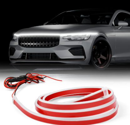 Striscia LED esterna telecomandata per cofano auto