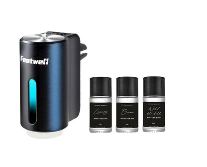 Featwell Car Aromatherapy - 3Pack Essential oil (Black)